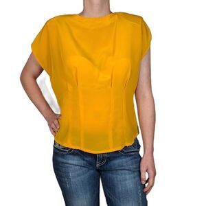 Separate Issue Vintage Mustard Yellow Blouse